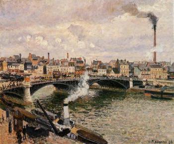 卡米耶 畢沙羅 Morning, Overcast Day, Rouen 卡米耶 畢沙羅 Morning, Overcast Day, Rouen